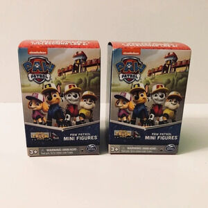 Lot of 2 Paw Patrol Big Truck Pups Mini  Figures Nickelodeon Spin Master